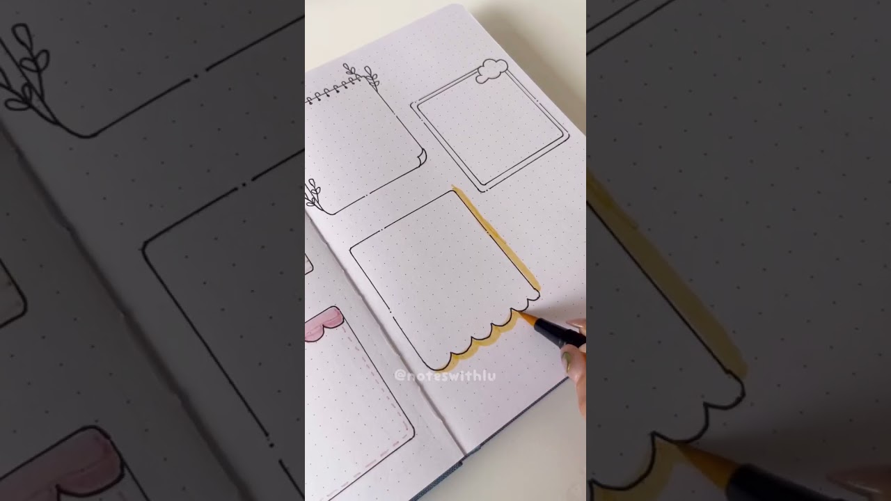 Weekly spread // Bullet journal Spread Ideas #shorts