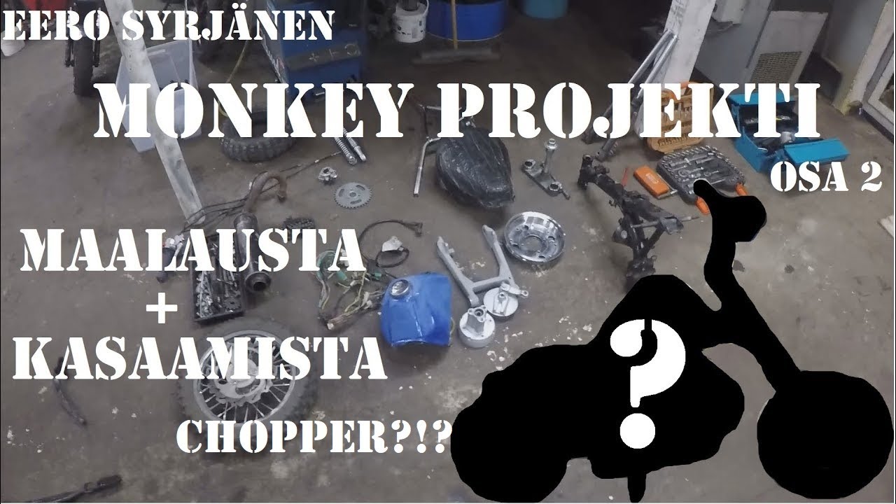 MONKEY PROJEKTI (maalausta + kasailua) || GARAGEVLOG#25