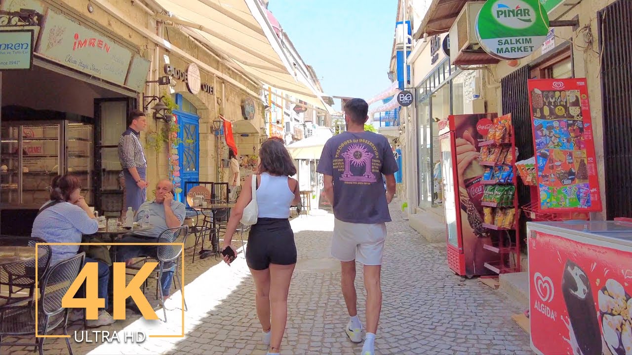 Ala&ccedil;atı, Turkey 🇹🇷 Street Walk Tour 2022 | 4K | &Ccedil;eşme, İzmir, T&uuml;rkiye | Alacati, Cesme, Izmir