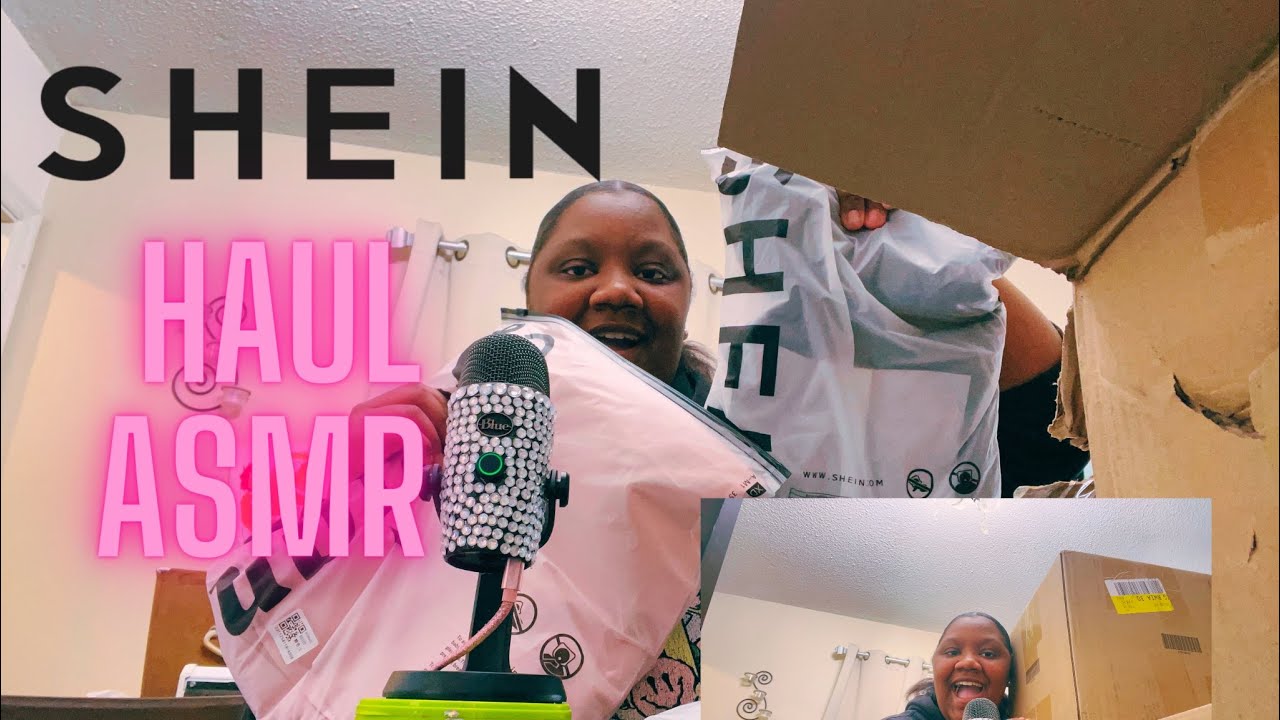 Shein unboxing haul(ASMR addition)￼