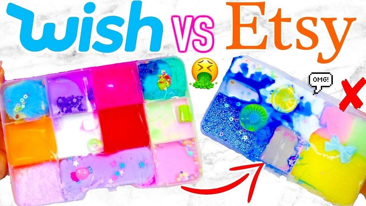 WISH SLIME PALETTES VS ETSY SLIME PALETTES! Which Is Worth It?!?