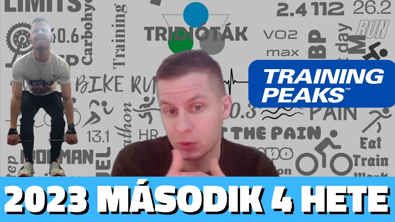 2023 második 4 hete, további hybrid edzések, HRV, VO2max, testsúly és edzésterv #triatlon #edzés