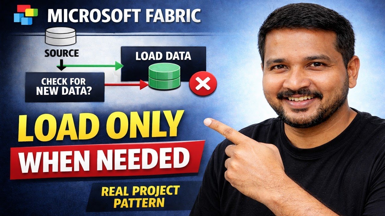 Конвейеры данных Microsoft Fabric | Загрузка данных только при необходимости (реальный проектный ...