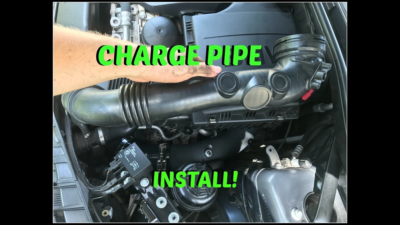 BMW 135I VRSF charge pipe install!