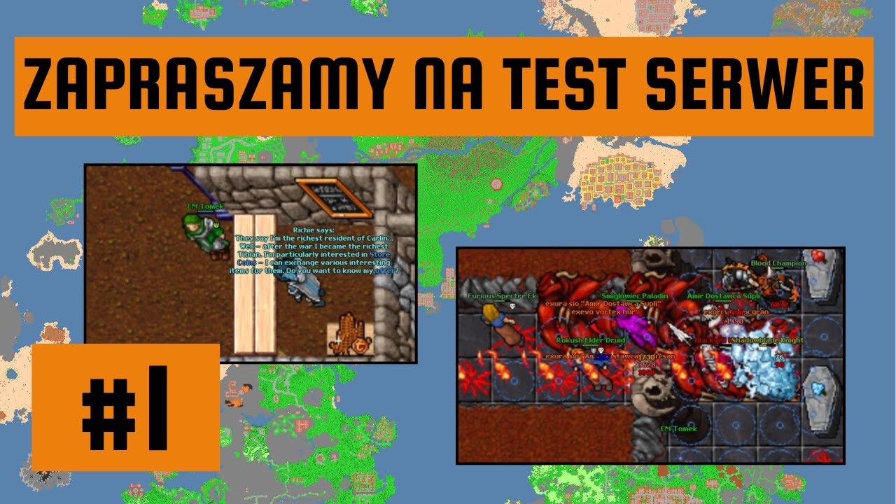 Zapraszamy na Test Serwer - odc. 1 - Nowa seria, wyspa tester&oacute;w, NPC, Loot channel, Gildie, ankiety