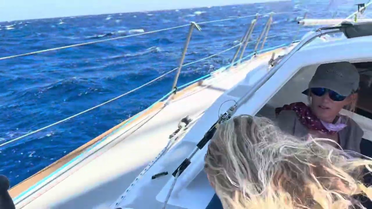 30+ knots to windward on a Boreal 44 in Greece