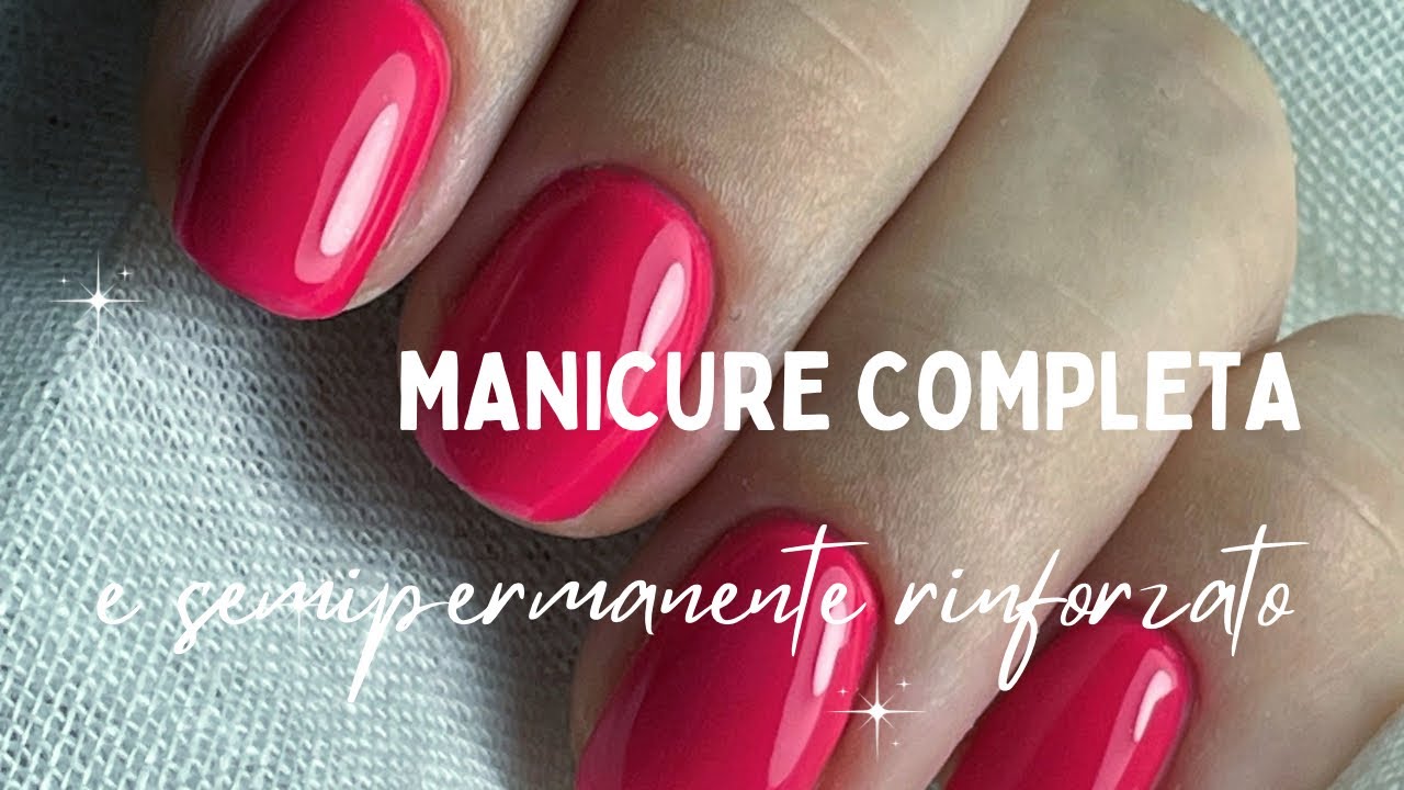Manicure e semipermanente rinforzato!