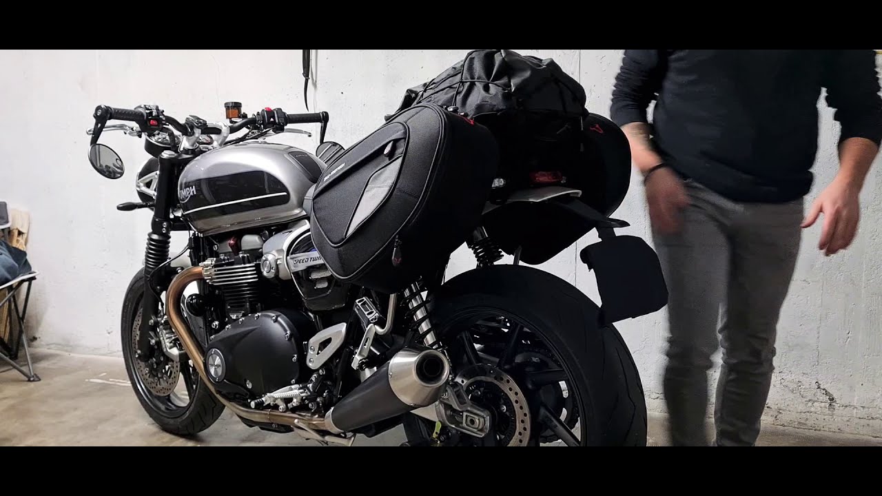 Triumph Speedtwin " SW-MOTECH BLAZE "  Saddle bags   TOP !