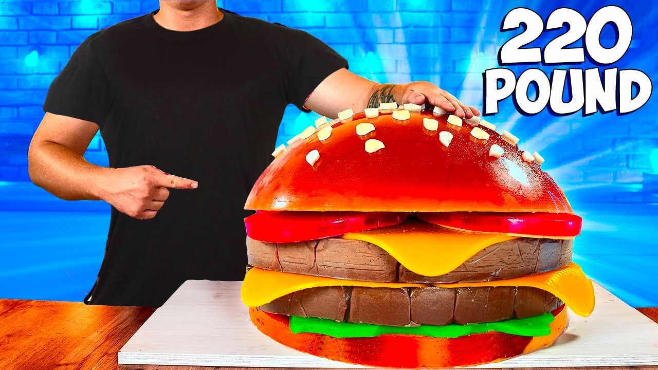 I Made A Giant 220-Pound Gummy Burger