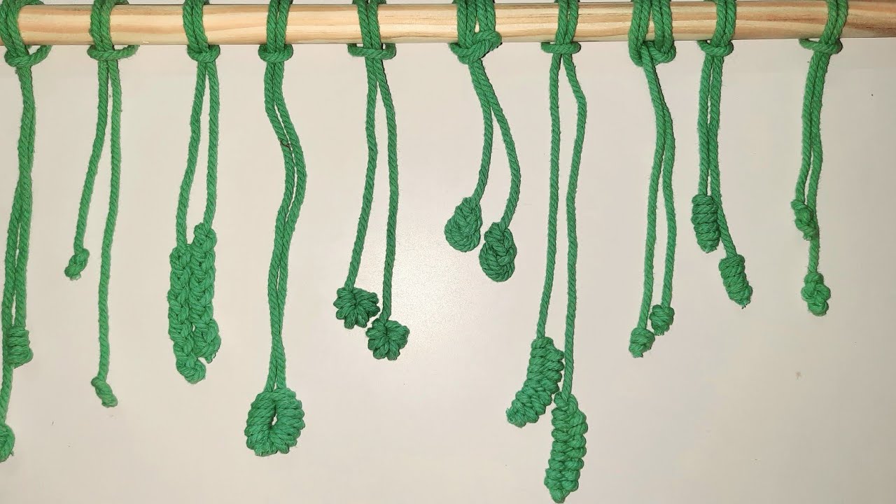 10 Single Strand Macrame Finishing Knot/End knot#macrame #craft #macrameknot #diymacrame #viralvideo