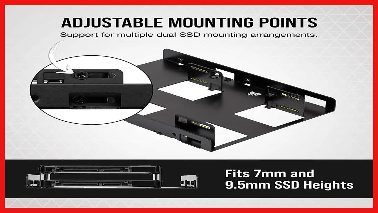 Corsair Dual SSD Mounting Bracket (3.5&rdquo; Internal Drive Bay to 2.5