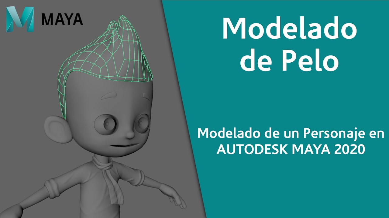 15- Modelado de un personaje en MAYA 2020 / Modelado de pelo