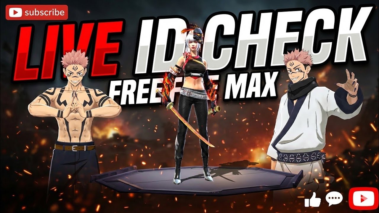 Free Fire Max ♥️ Subscriber's Live ID CHECK 🔥