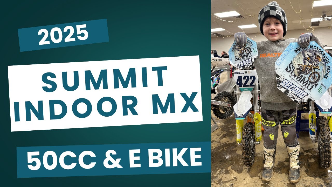 Summit indoor MX 2025! E bike and 50cc 7-8