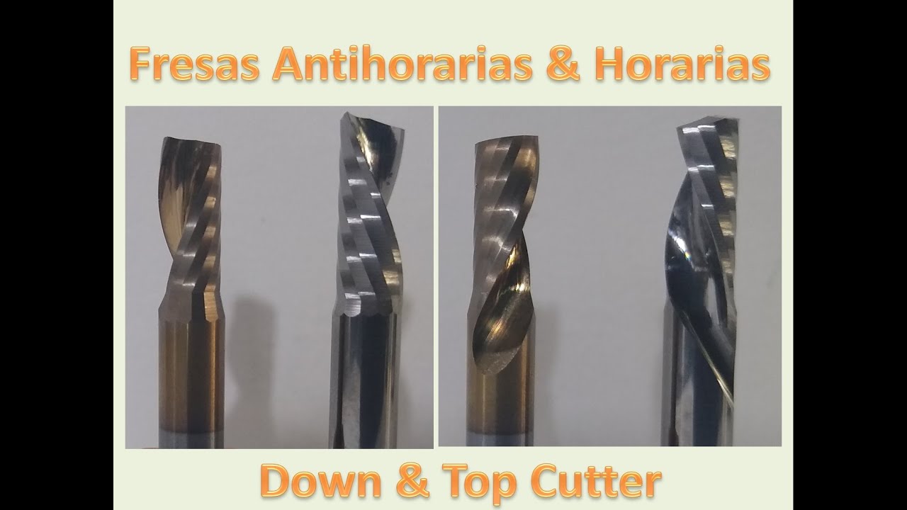 Cortadores Espiral Horaria y Antihoraria (Up & Down Cutter)