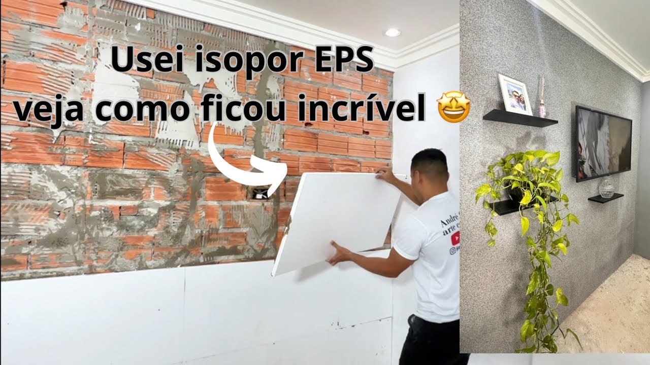 Parede sem Reboco? Use Isopor Direto no Tijolo e Surpreenda-se
