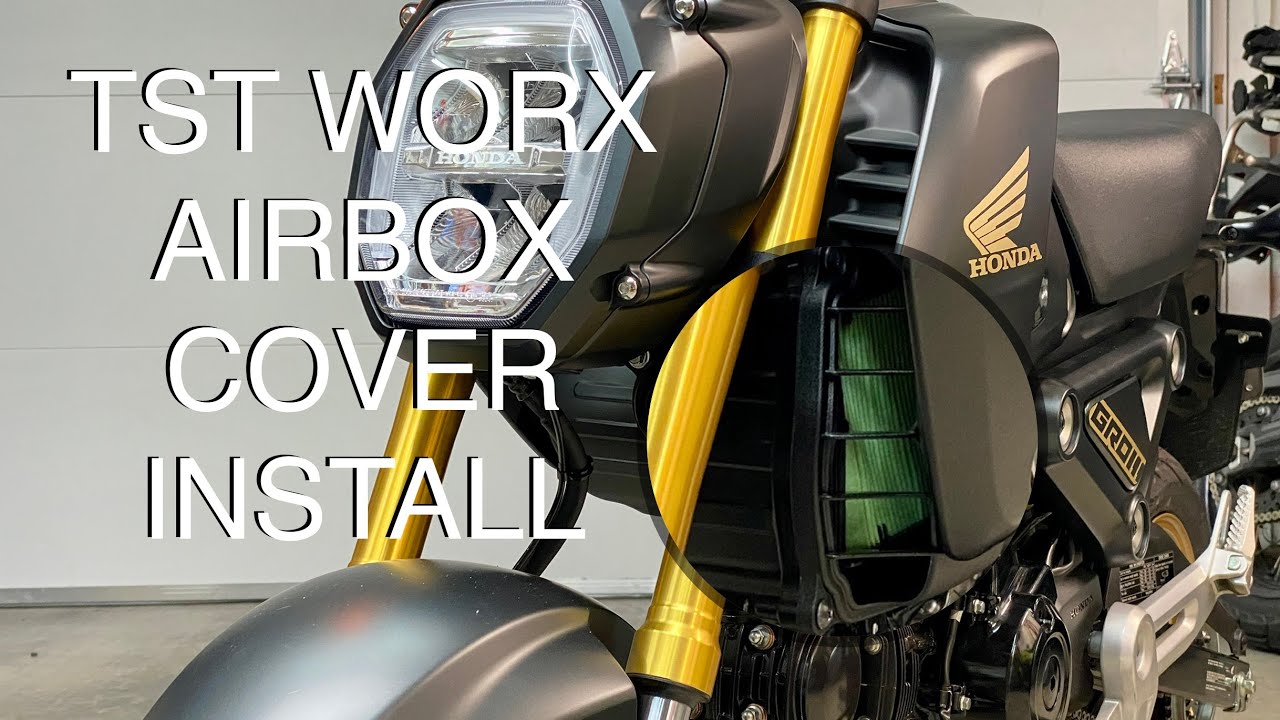 TST WORX 22+ Grom Airbox Cover Install | 2023 Honda Grom Build Part 4