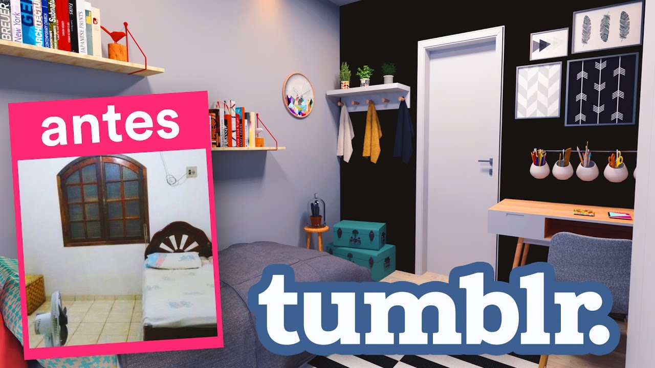 PROJETO QUARTO TUMBLR #DiycoreMinhaCasa