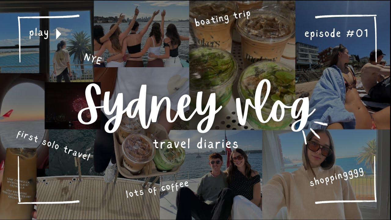 SYDNEY VLOG II travel, lots of matcha/coffee, views, boatings