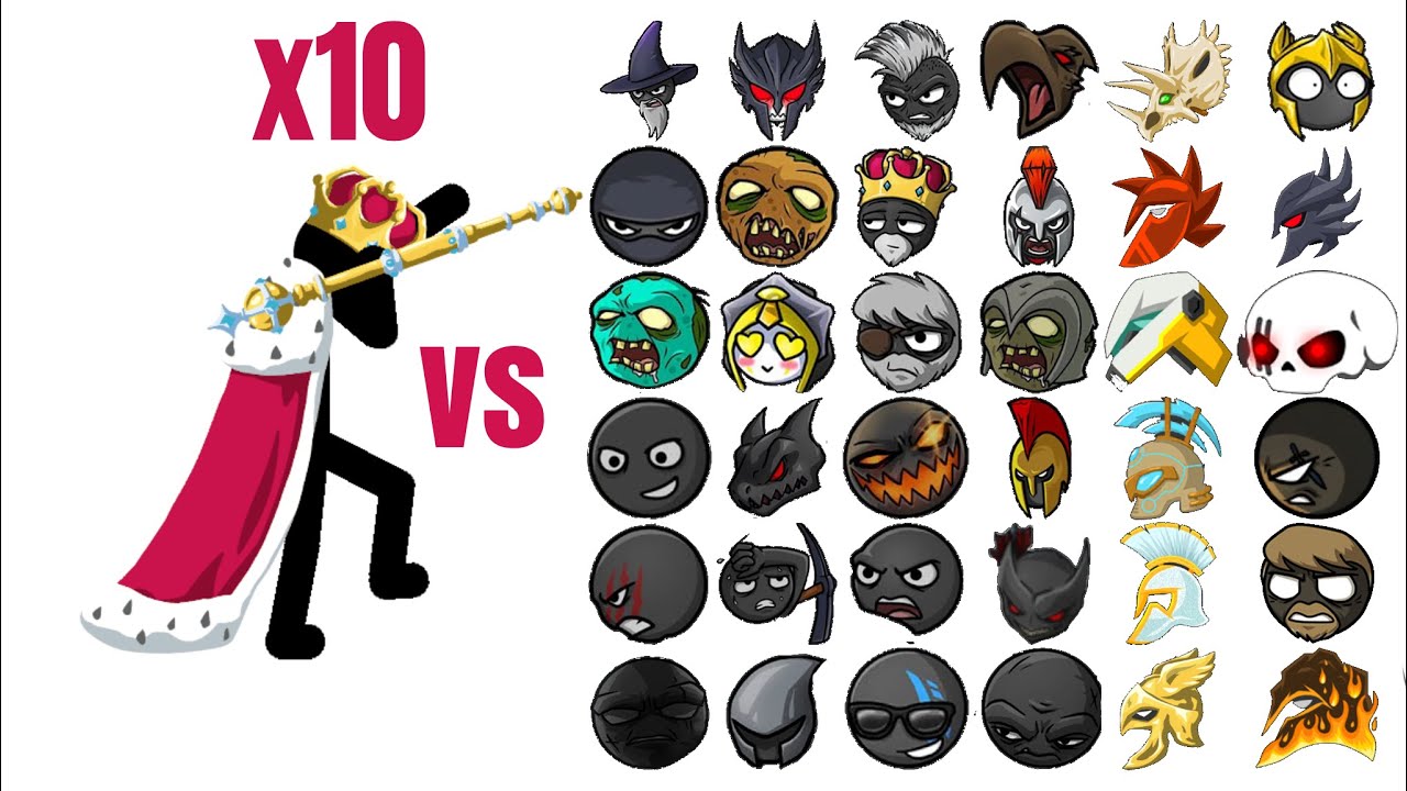 Stick War 3 - 10 KINGS VS All Units Max Population
