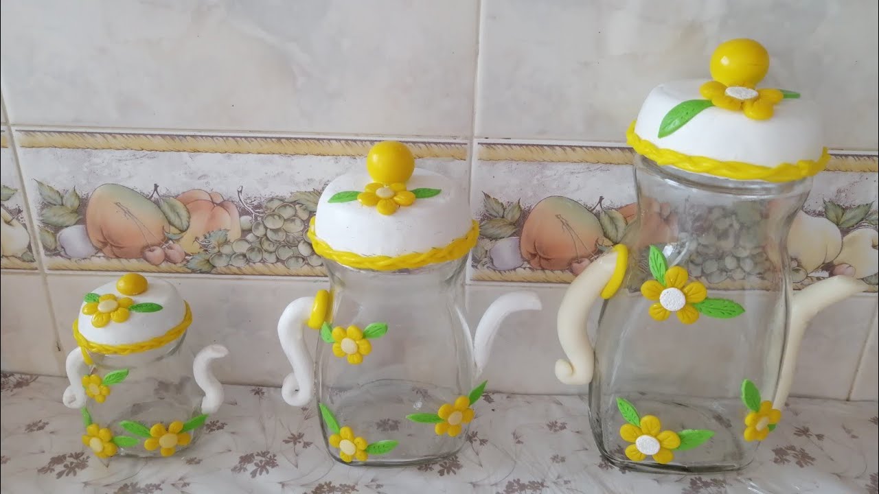 Dulce Manía!! Transformando frascos de Nescafe en hermosas teteras