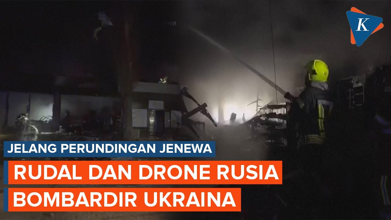 Rusia Gempur Ukraina dengan Ratusan Drone dan Rudal Jelang Perundingan di Jenewa