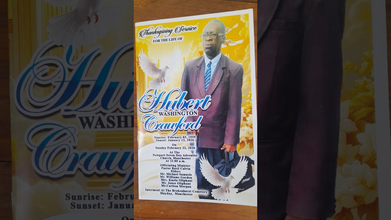 Funeral Service for the late Hubert Washington Crawford