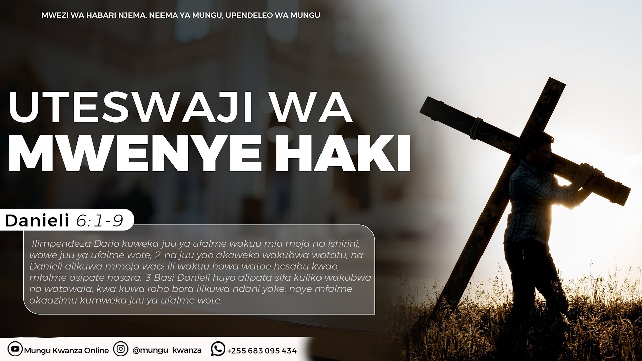 #Mungu_kwanza : IBADA YA TATU YA MWEZI JUNI LEO 22/2025.{ UTESWAJI WA MWENYE HAKI DANIELI 6:1-9 }