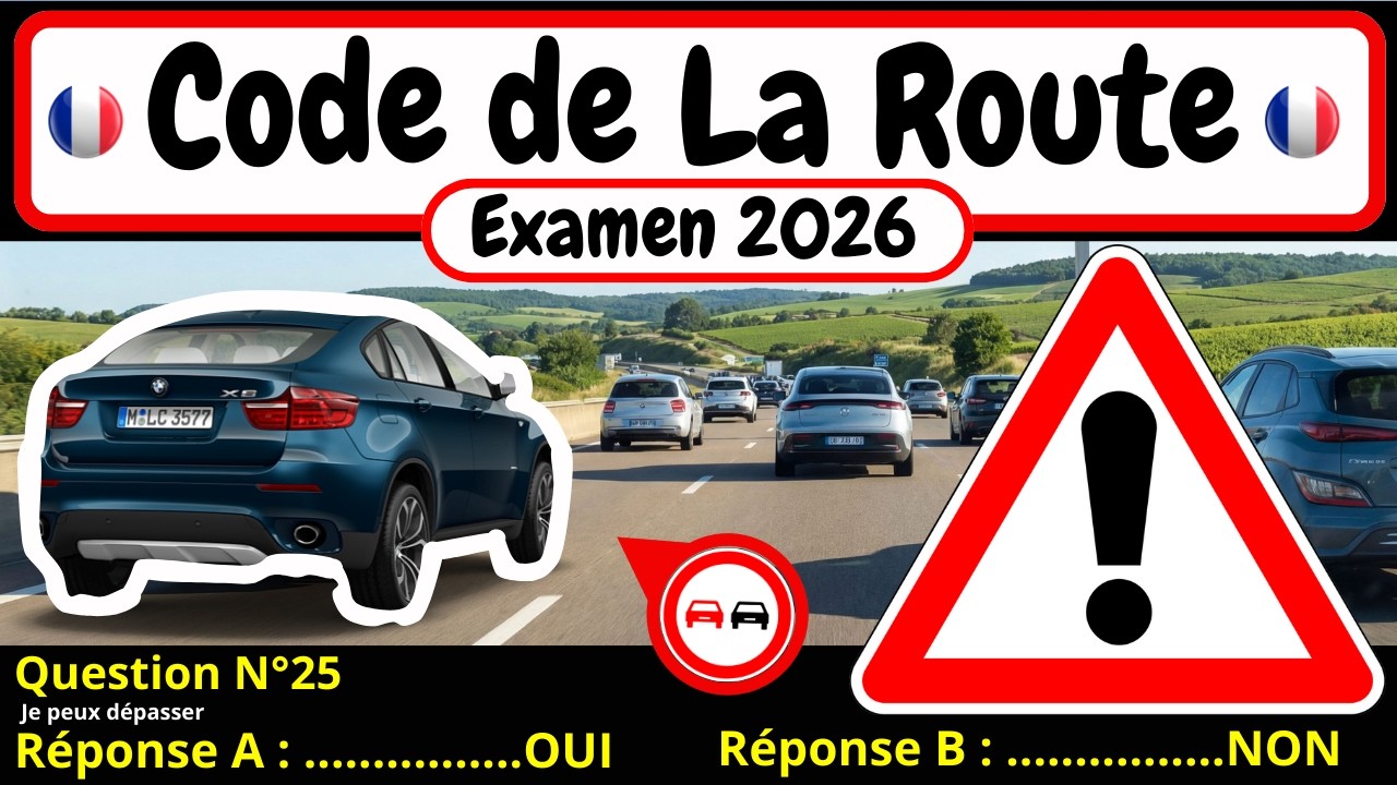 ✅ TEST GRATUIT DU CODE DE LA ROUTE 2026 🚗 #181