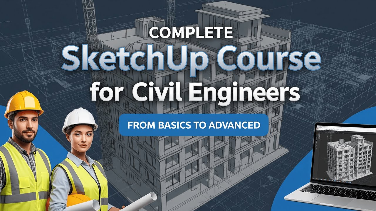 Complete SketchUp Course for Civil Engineers | Learn 3D Modeling from Basics to Advanced