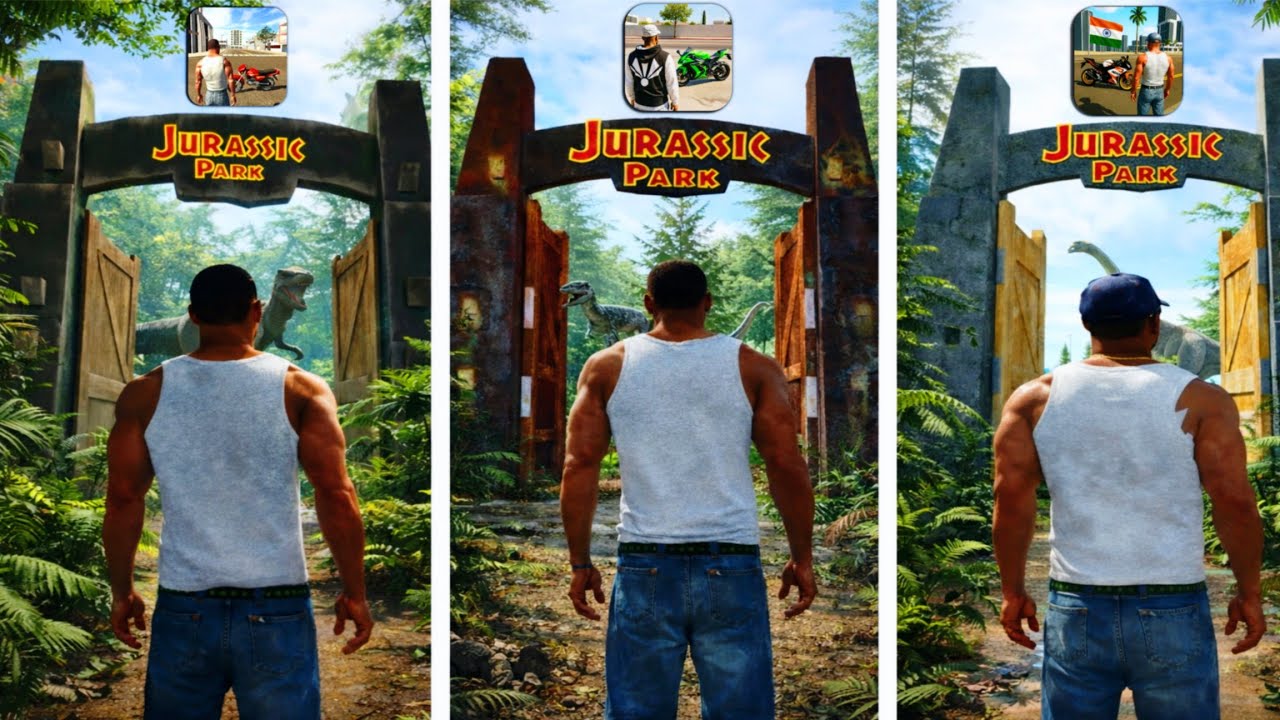 Jurassic Park Challenge in All GTA Games 🦖