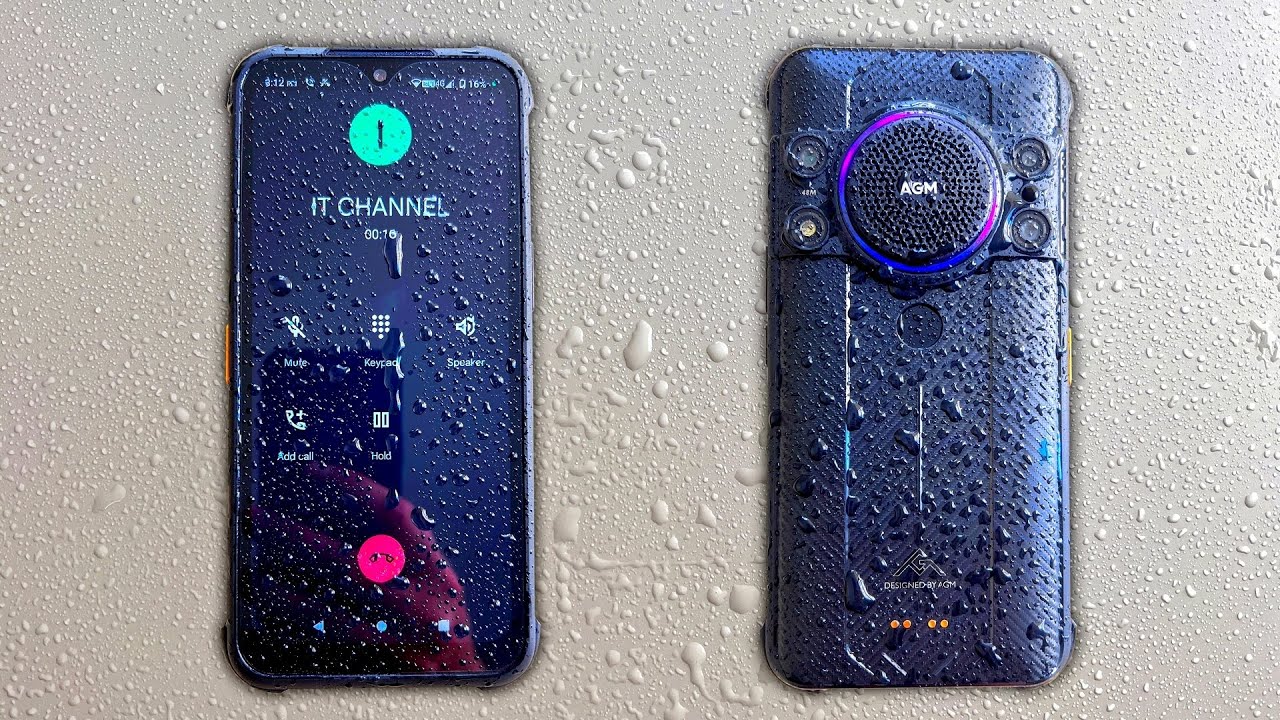 AGM H5 Pro Incoming Call in Water