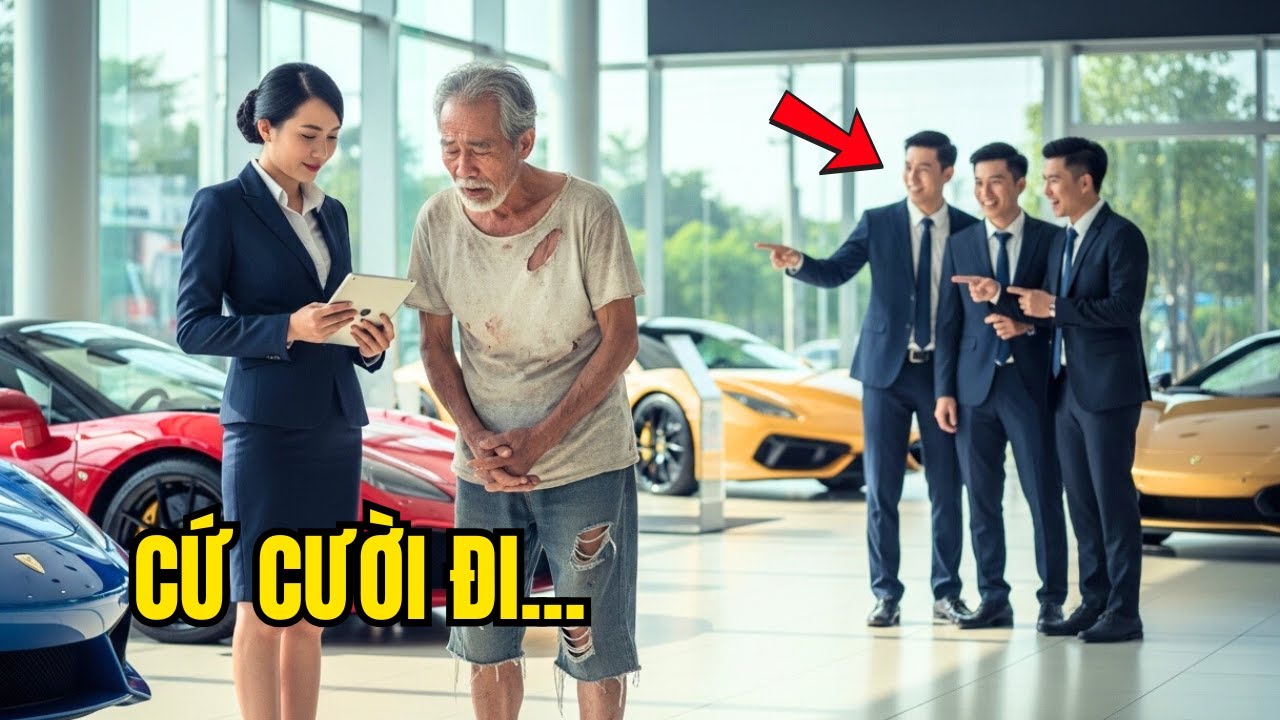 Ông lão bị cười nhạo giữa showroom xe sang, không ai ngờ vài phút sau mọi ánh mắt đều phải đổi hướng