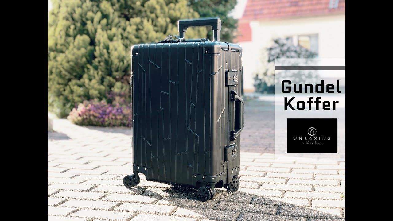 GUNDEL KOFFER cabin luggage &lsquo;Aluminium black&rsquo; | UNBOXING | cabin travel suitcase | 2019