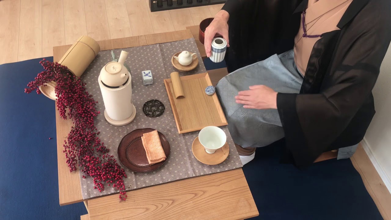 煎茶道の先生が教える　平成一景 基本(三つ飾り）玉露一煎だし