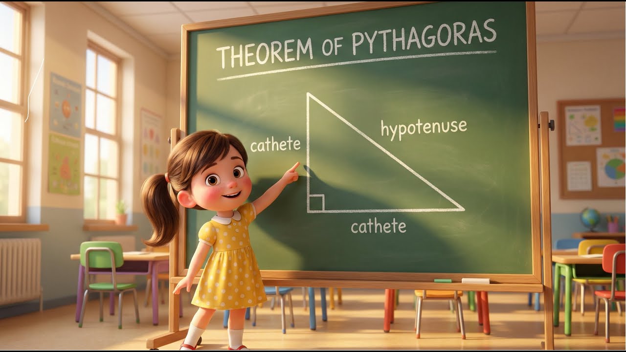 Învățăm cu Eva Maria – Teorema lui Pitagora | Cântece Educative pentru Copii ✅