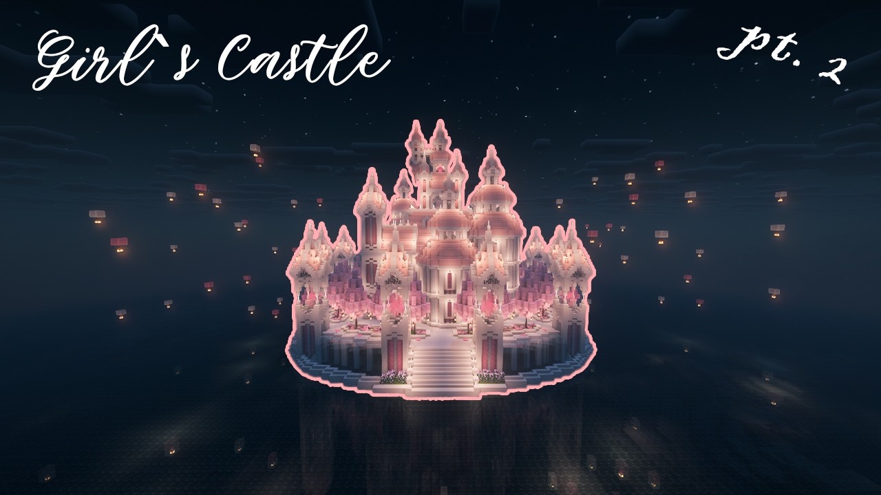 [Tutorial] How to Build a Cute Aesthetic Castle | Minecraft 1.21.1