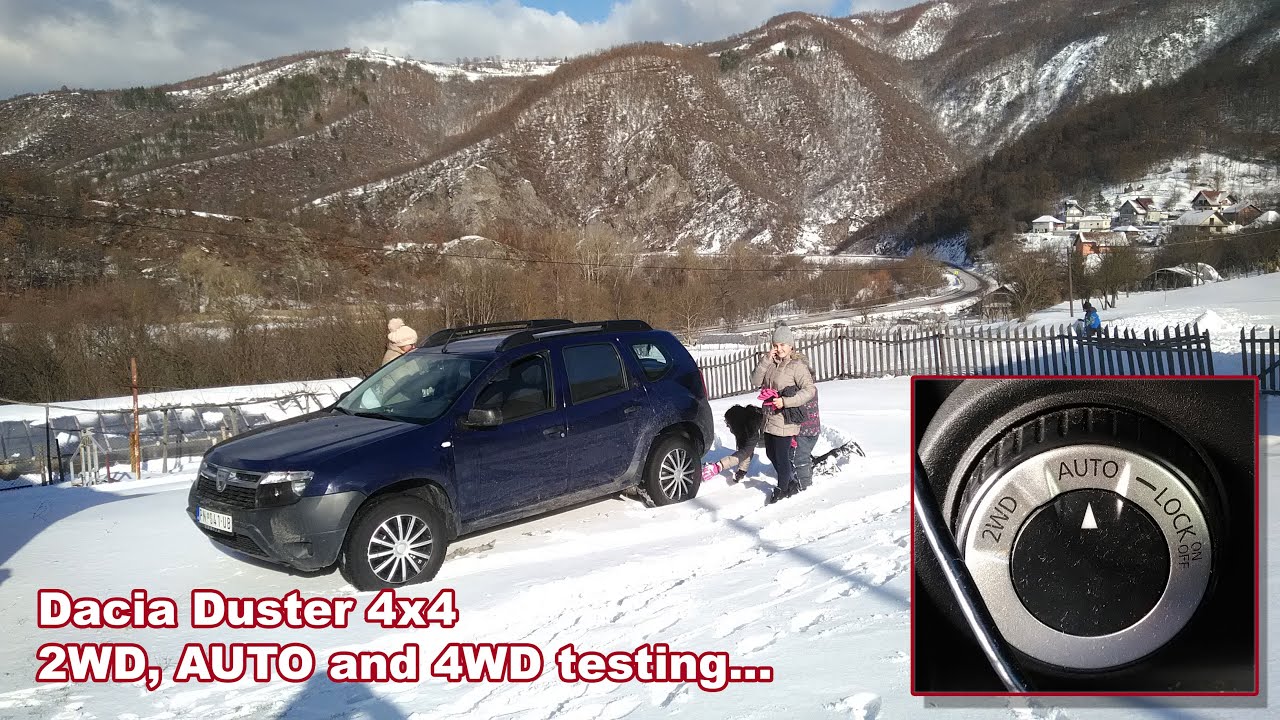 Dacia Duster 4x4 - Testing 2WD, 4WD and AUTO modes