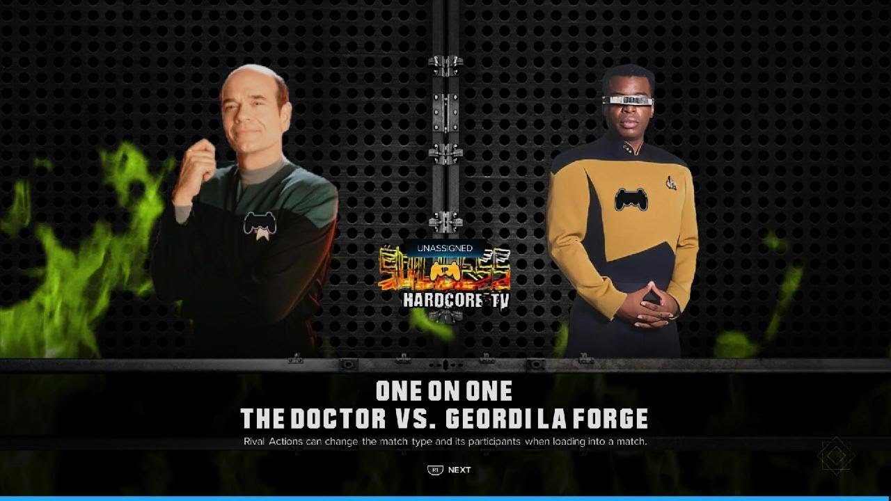 Nightmare Carnage TV The Doctor Vs Geordi La Forge