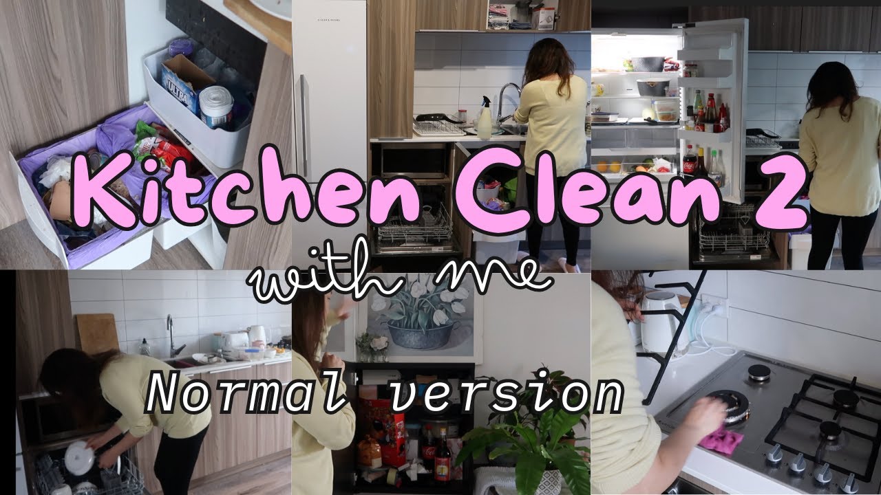 Clean kitchen with me 2 (normal slow cinematic version) #cleaningmotivation #cleanwithme #cleaning