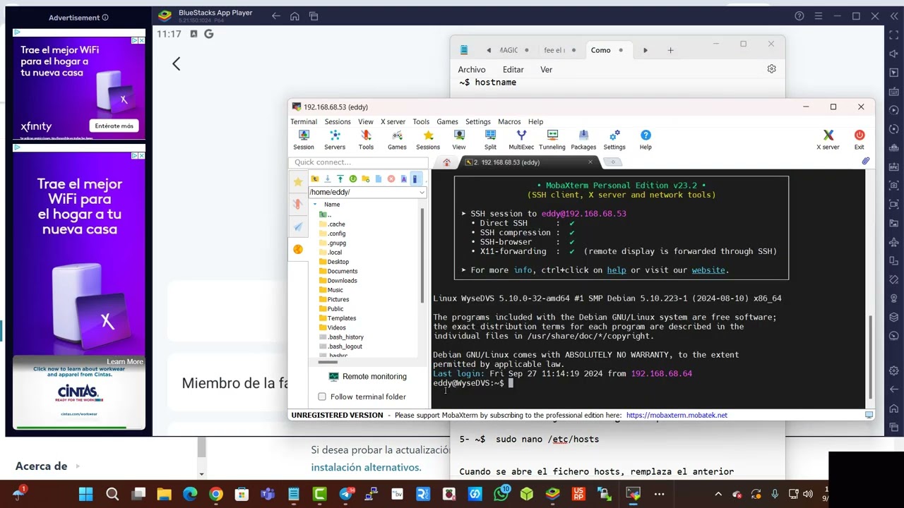 Como cambiar el hostname en debian