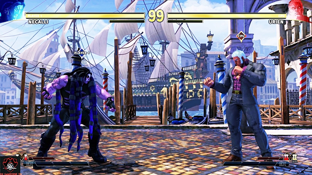 Street Fighter V: Champion Edition (SFV CE) Gameplay [PC] - Necalli VS Urien [Intense Battle]