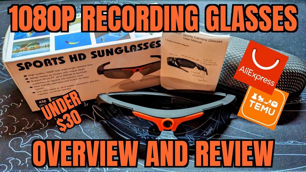1080P Camera Sports Glasses (H23 / MS23) $30 or less. Tested with samples.