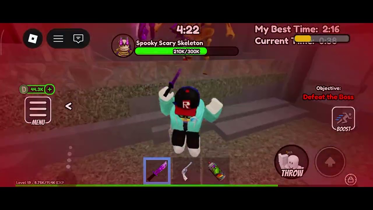 Boss 2 scary spooky skeleton Speed Run 