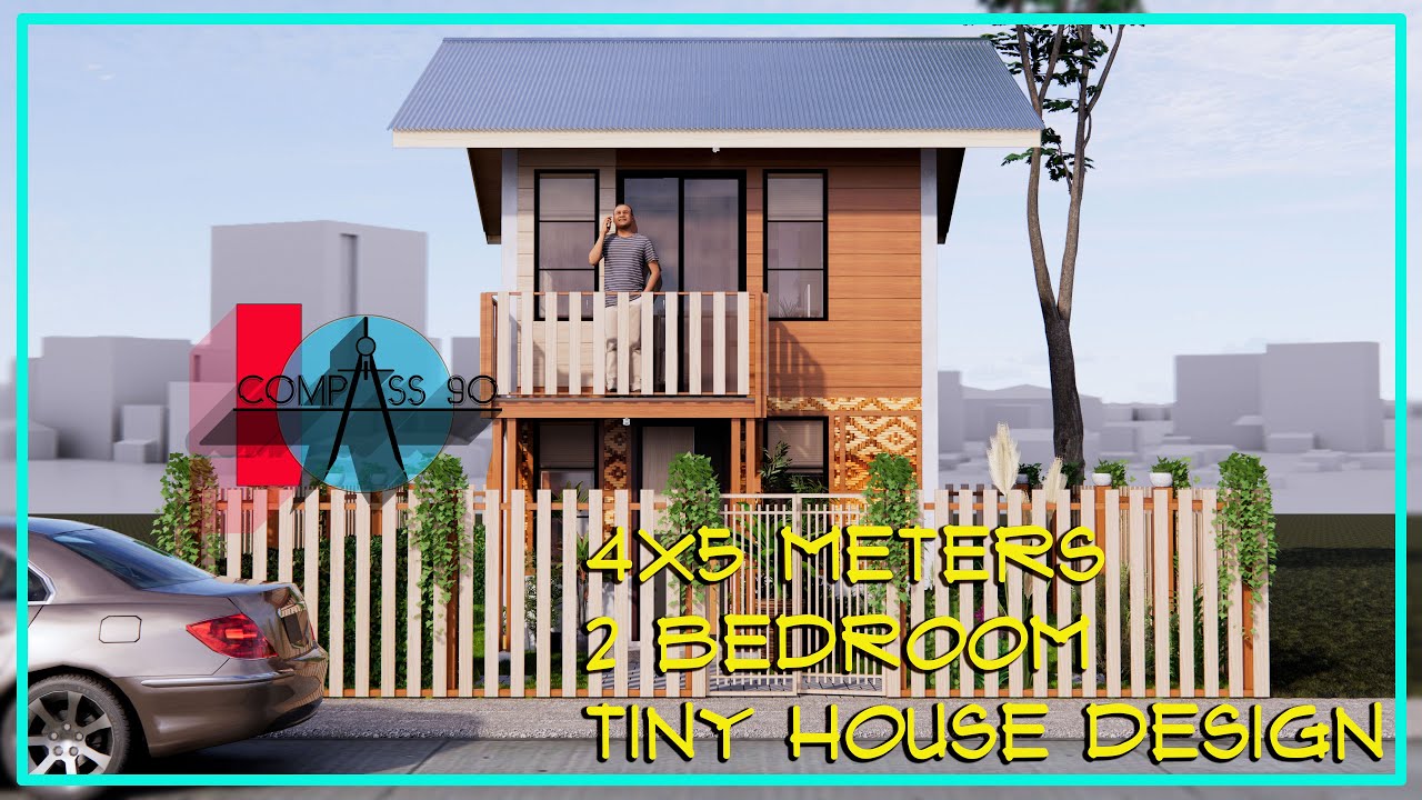 4X5 METERS WITH 2 BEDROOM (TINY HOUSE DESIGN)