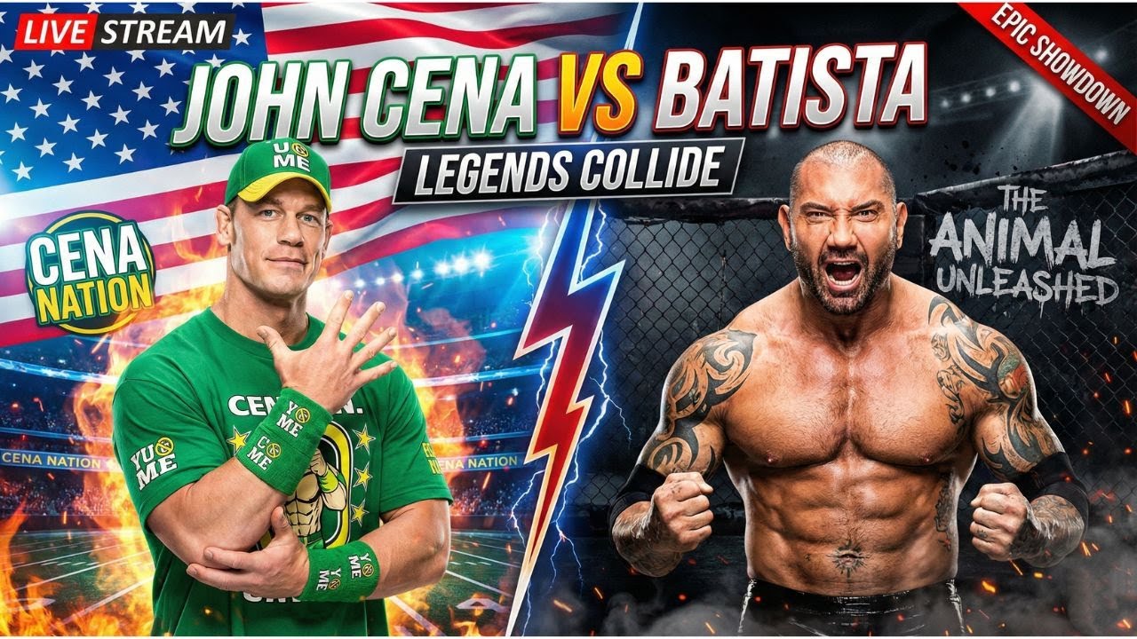 John Cena vs. Batista💣💥Who Hits Harder?AA vs. BATISTA BOMB| WWE 2K25 #verticallive #wwe2k25 #shorts