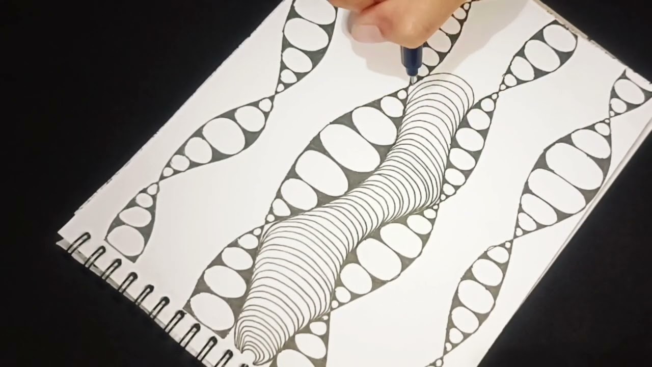 3 easy design for beginners | zentangle art idea