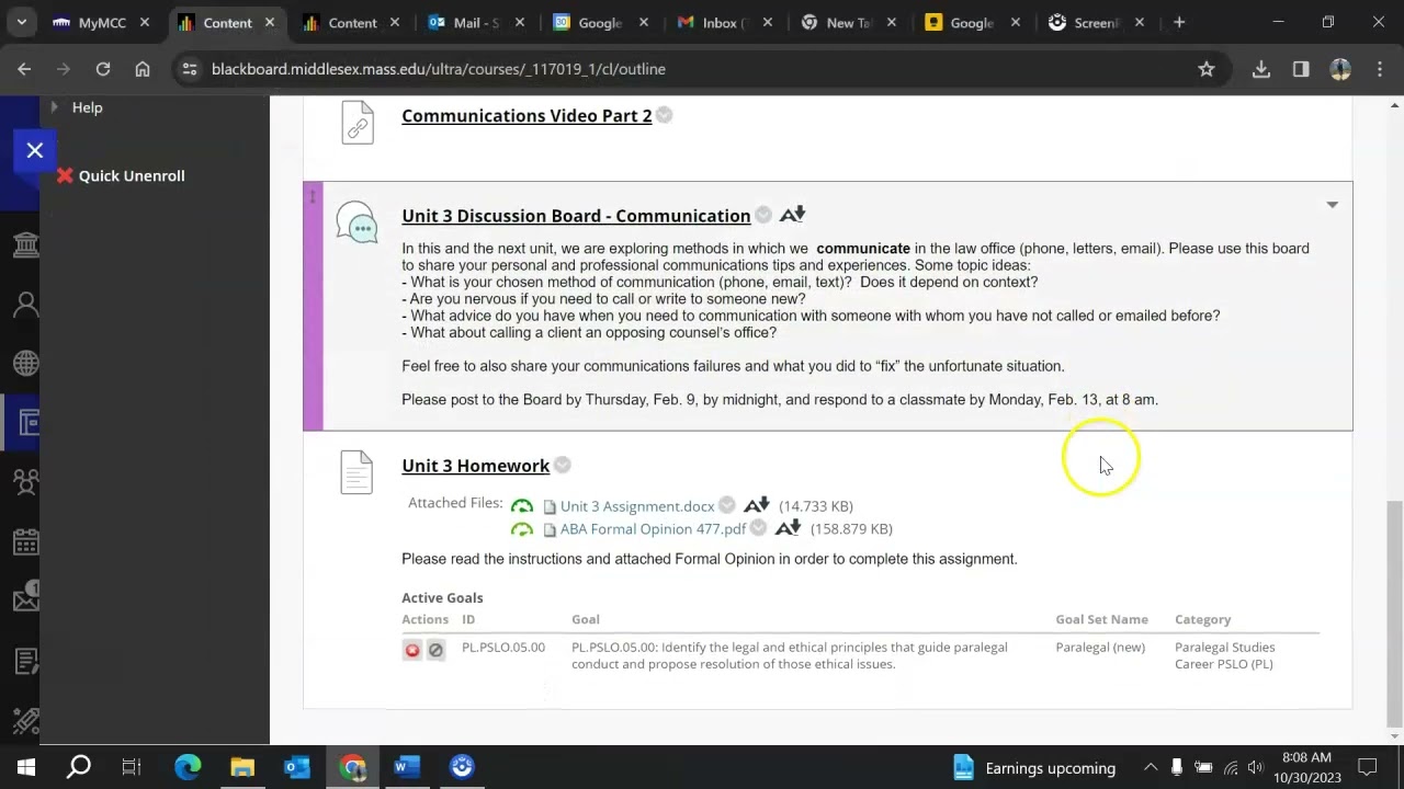 How to align an assignment using Blackboard outcomes