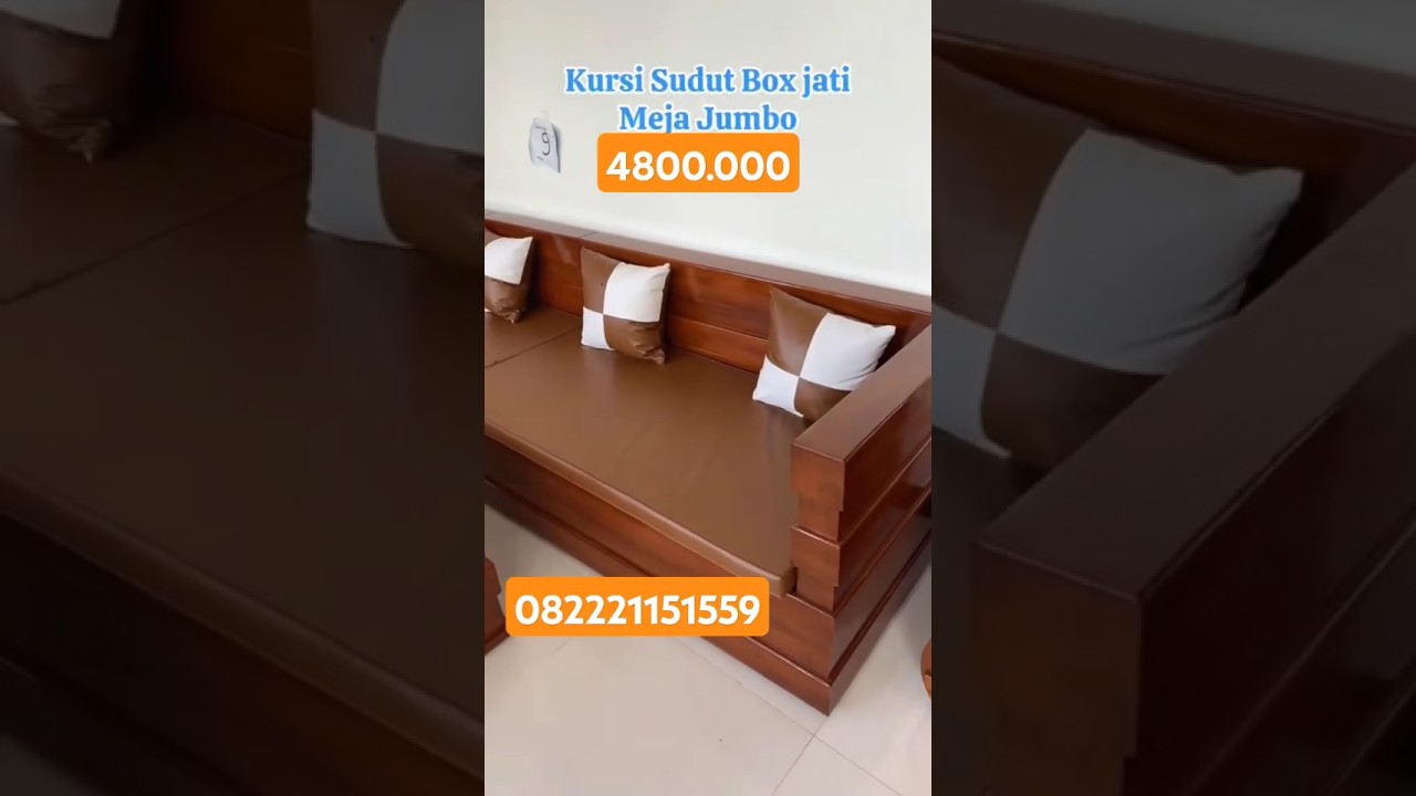 Kursi tamu jati minimalis box modern terbaru terlaris @sumberrejekimebeljepara #furniturejatijepara