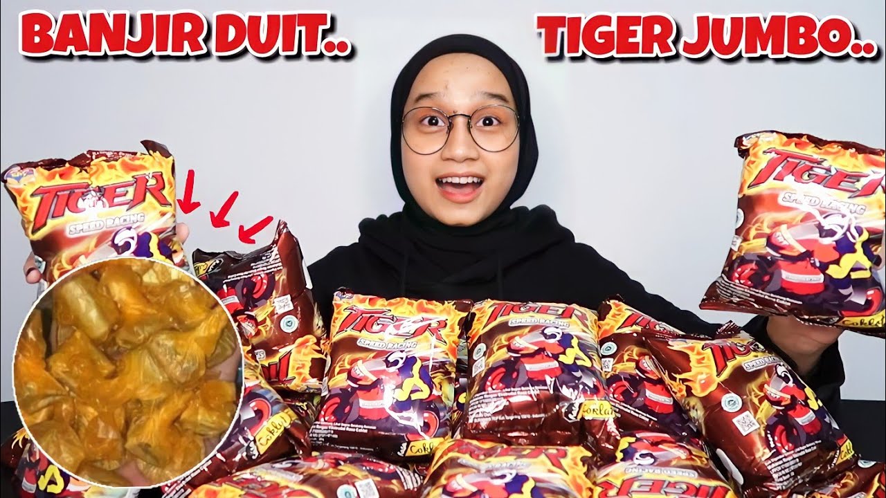TERNYATA BANYAK DUITNYA!! UNBOXING CIKI TIGER JUMBO BERHADIAH..